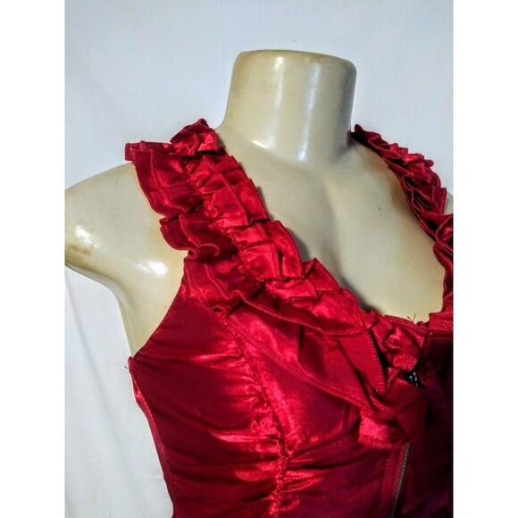 Red Sexy Halter Tank Top L - Picture 4 of 9